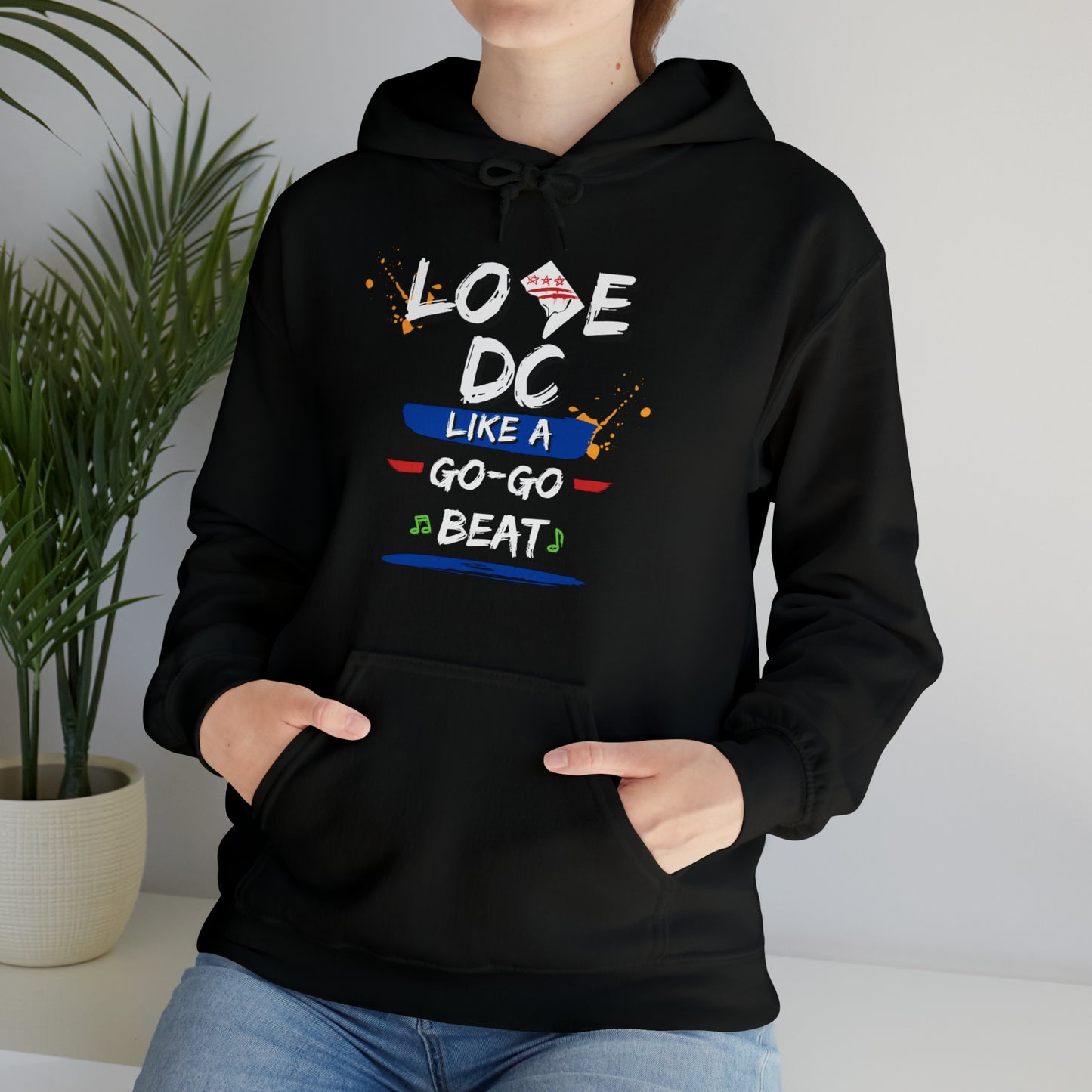 Unisex Heavy Blend™ Hooded Love DC Sweatshirt