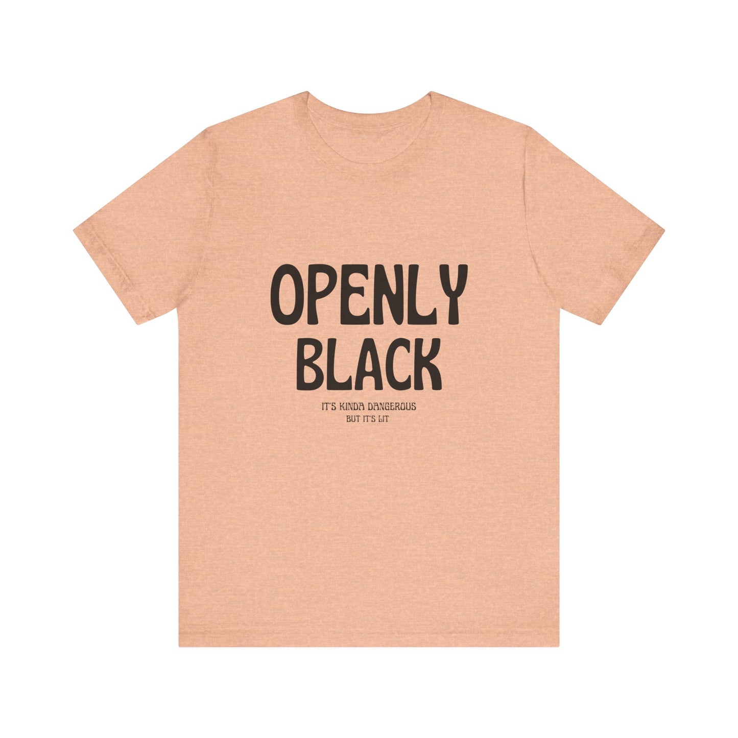 Unisex Jersey Short Sleeve Openly Black Tee