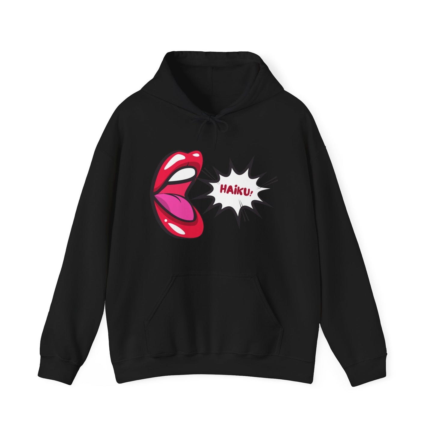 Unisex Heavy Blend™ Hooded Haiku! Mouth Sweatshirt