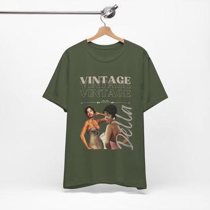 Unisex Jersey Short Sleeve Vintage Della Tee