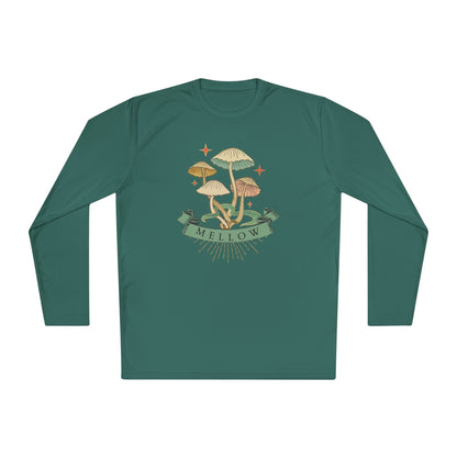Mellow Mushrooms Long Sleeve Tee - Bohemian Style Shirt, Gift for Nature Lovers, Cozy Autumn Layer, Unisex Apparel, Festival Wear