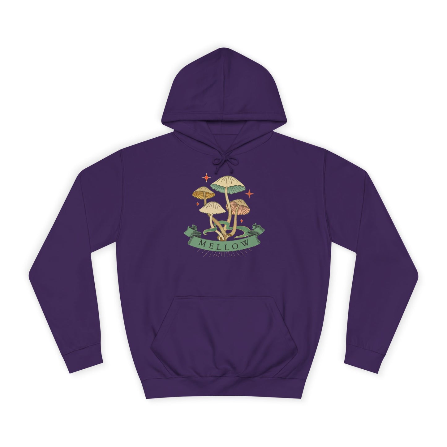 Cozy Mushroom College Hoodie, Unisex Sweatshirt for Students, Gift for Graduates, Cool Campus Attire, Casual Wear, Fall Fashion