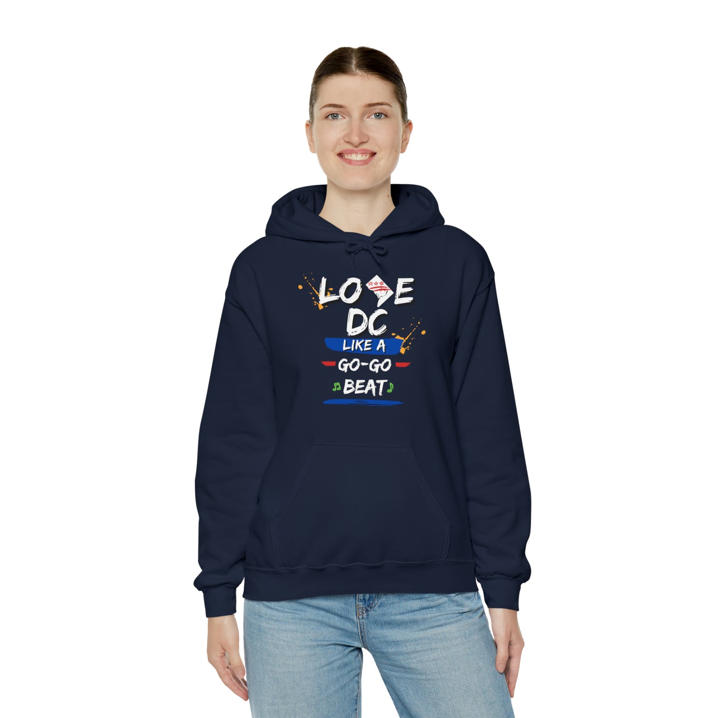 Unisex Heavy Blend™ Hooded Love DC Sweatshirt