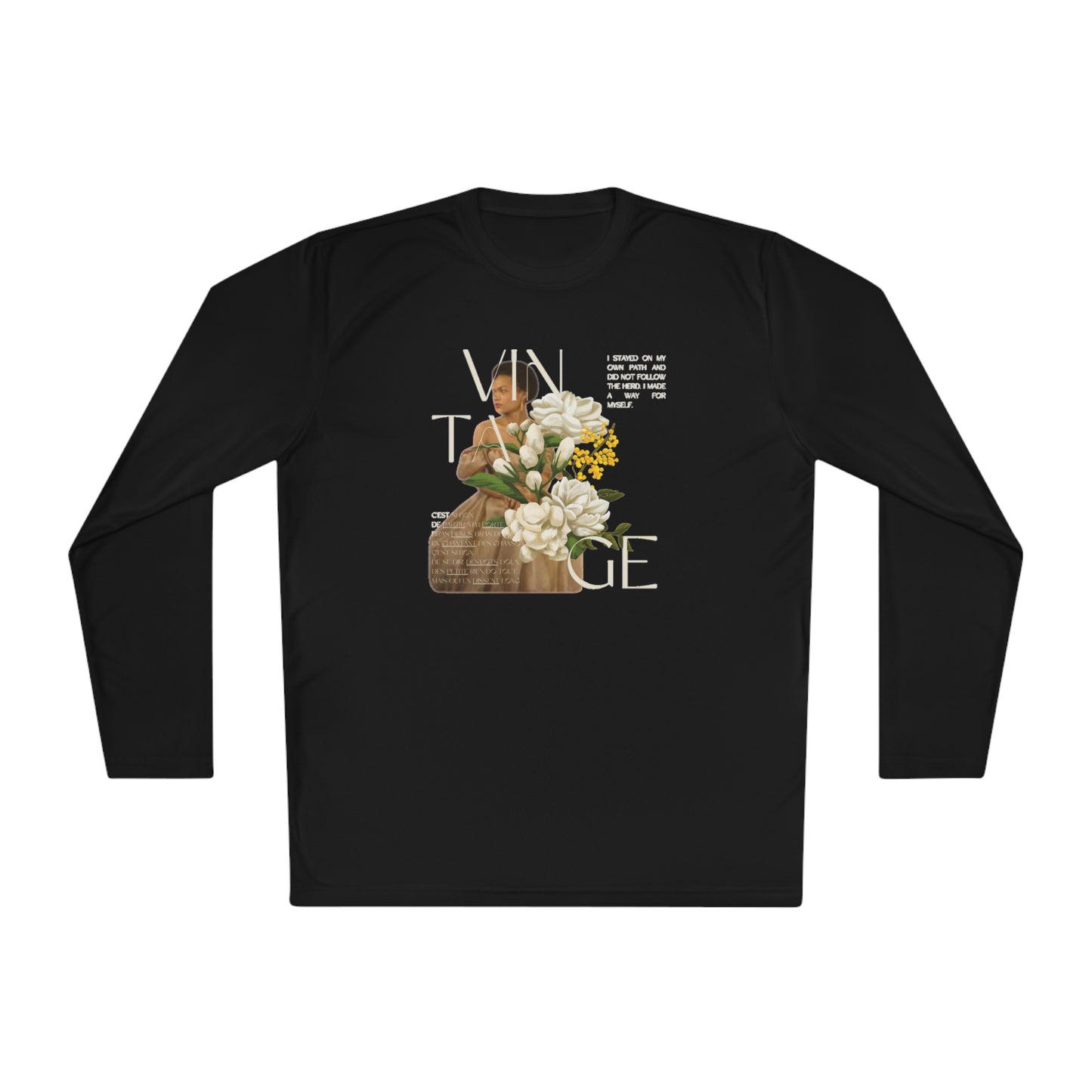 Unisex Lightweight Long Sleeve Vintage Eartha Tee