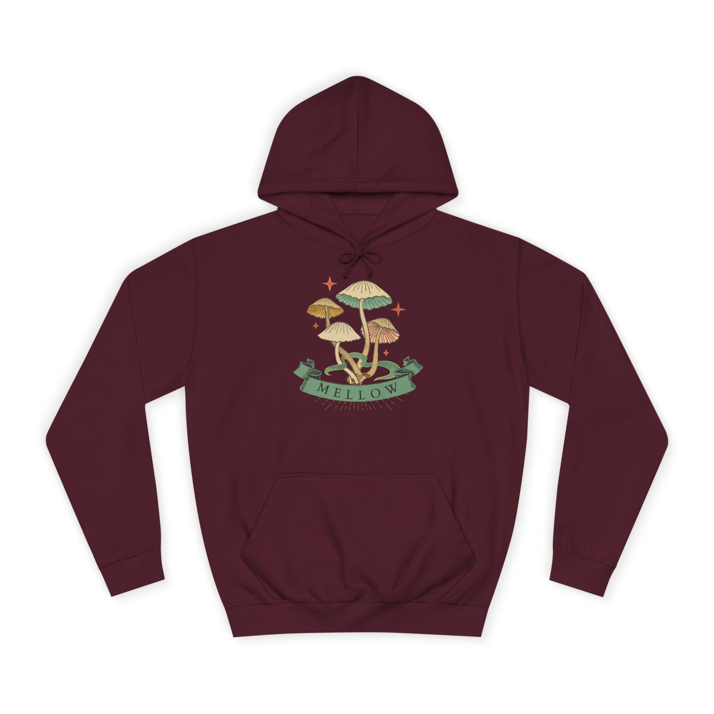 Cozy Mushroom College Hoodie, Unisex Sweatshirt for Students, Gift for Graduates, Cool Campus Attire, Casual Wear, Fall Fashion