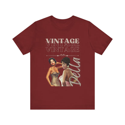 Unisex Jersey Short Sleeve Vintage Della Tee