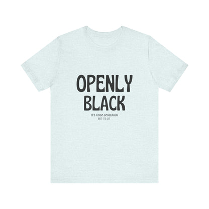 Unisex Jersey Short Sleeve Openly Black Tee