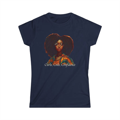 Women's Softstyle Curly Coiled Confident Tee