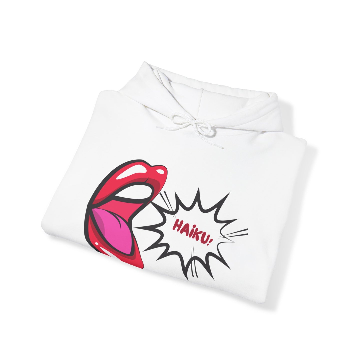 Unisex Heavy Blend™ Hooded Haiku! Mouth Sweatshirt