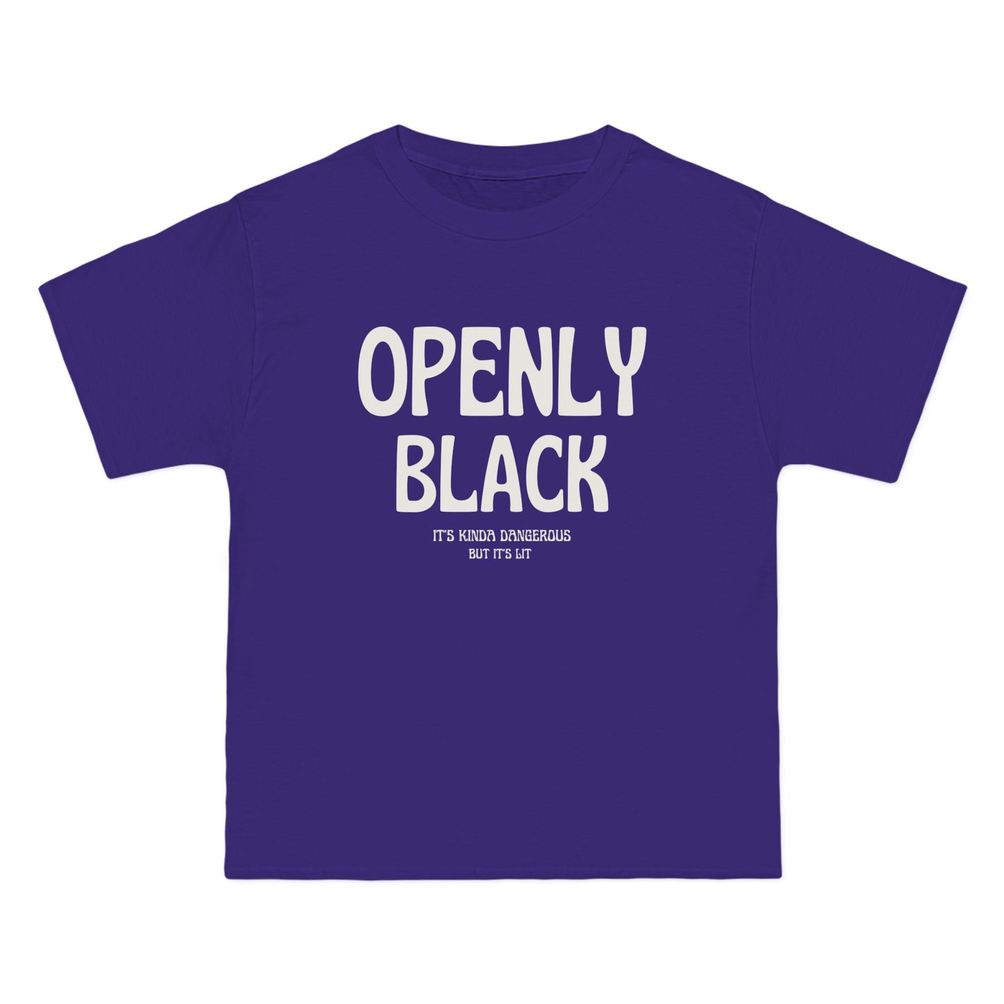 Openly Black  Retro Print Beefy-T®  Short-Sleeve T-Shirt