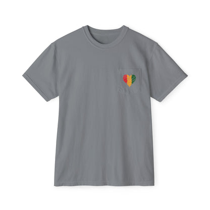 Unisex Garment-Dyed Pocket Juneteenth Heal T-Shirt