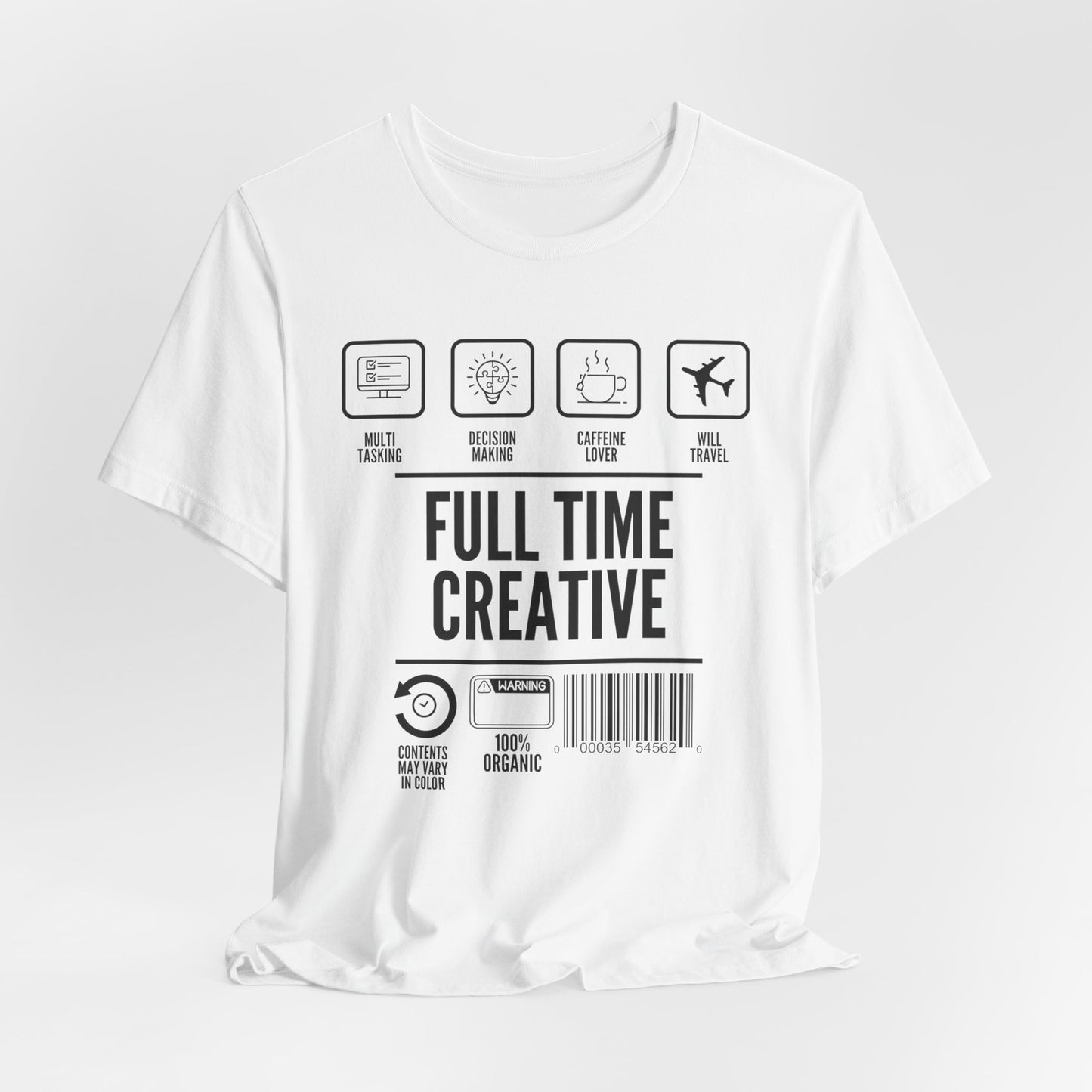 Short Sleeve Full Time Creative Tee Express Delivery available