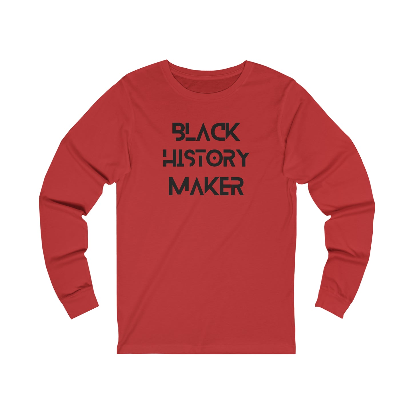 Unisex Jersey Long Sleeve Black History Maker Tee