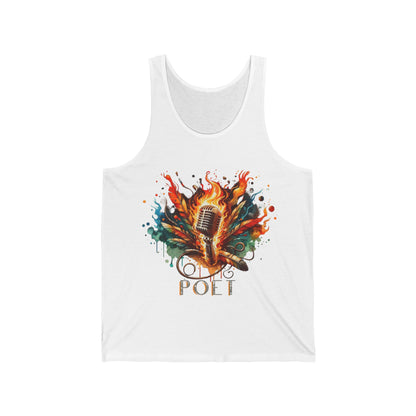 Unisex Jersey Poet Flame Mic Tank