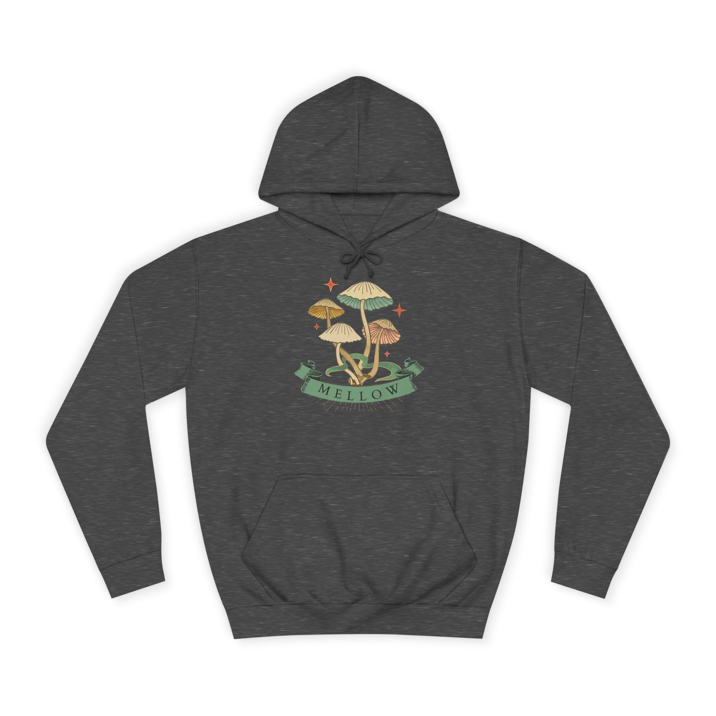 Cozy Mushroom College Hoodie, Unisex Sweatshirt for Students, Gift for Graduates, Cool Campus Attire, Casual Wear, Fall Fashion