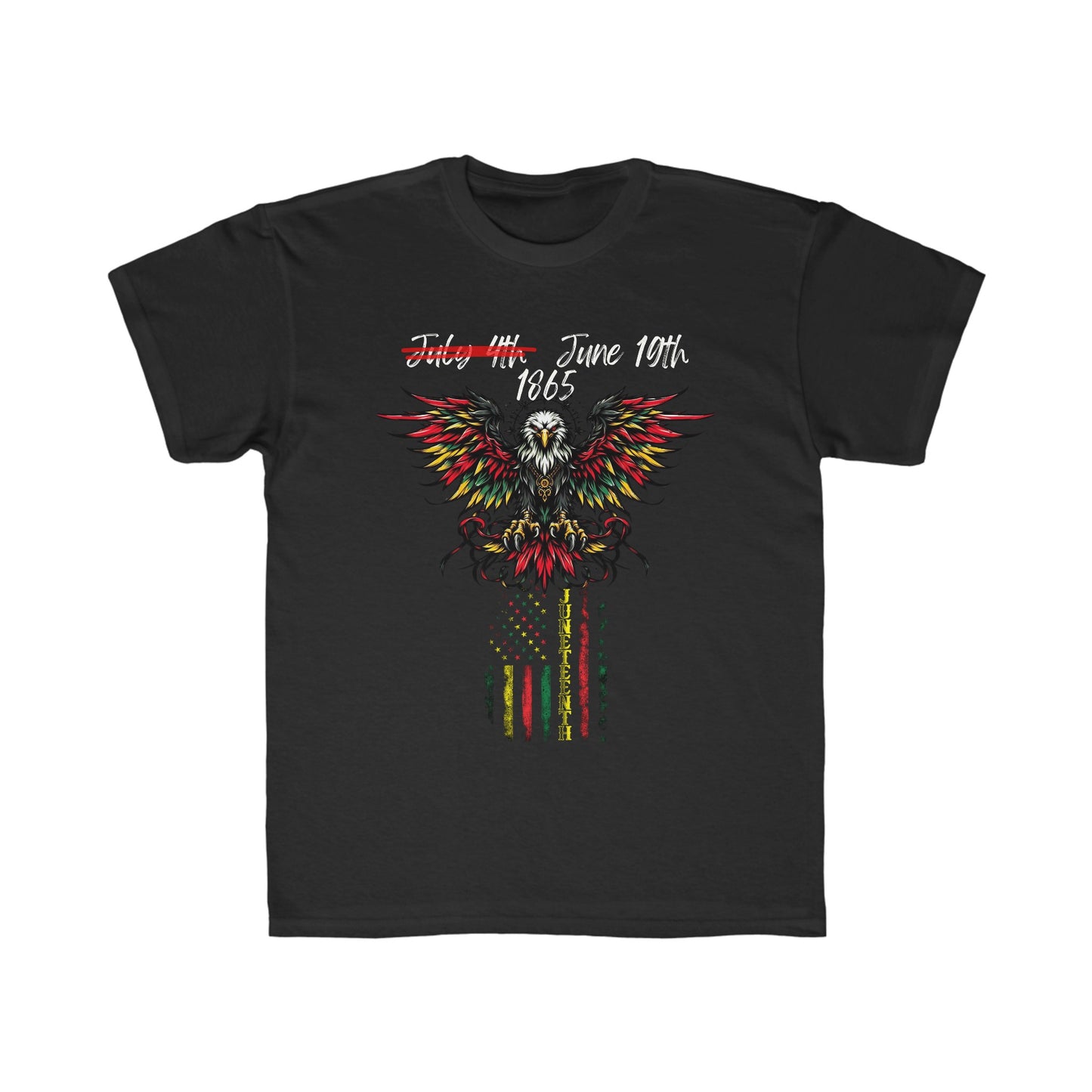 Kids Regular Fit Juneteenth Flag Tee