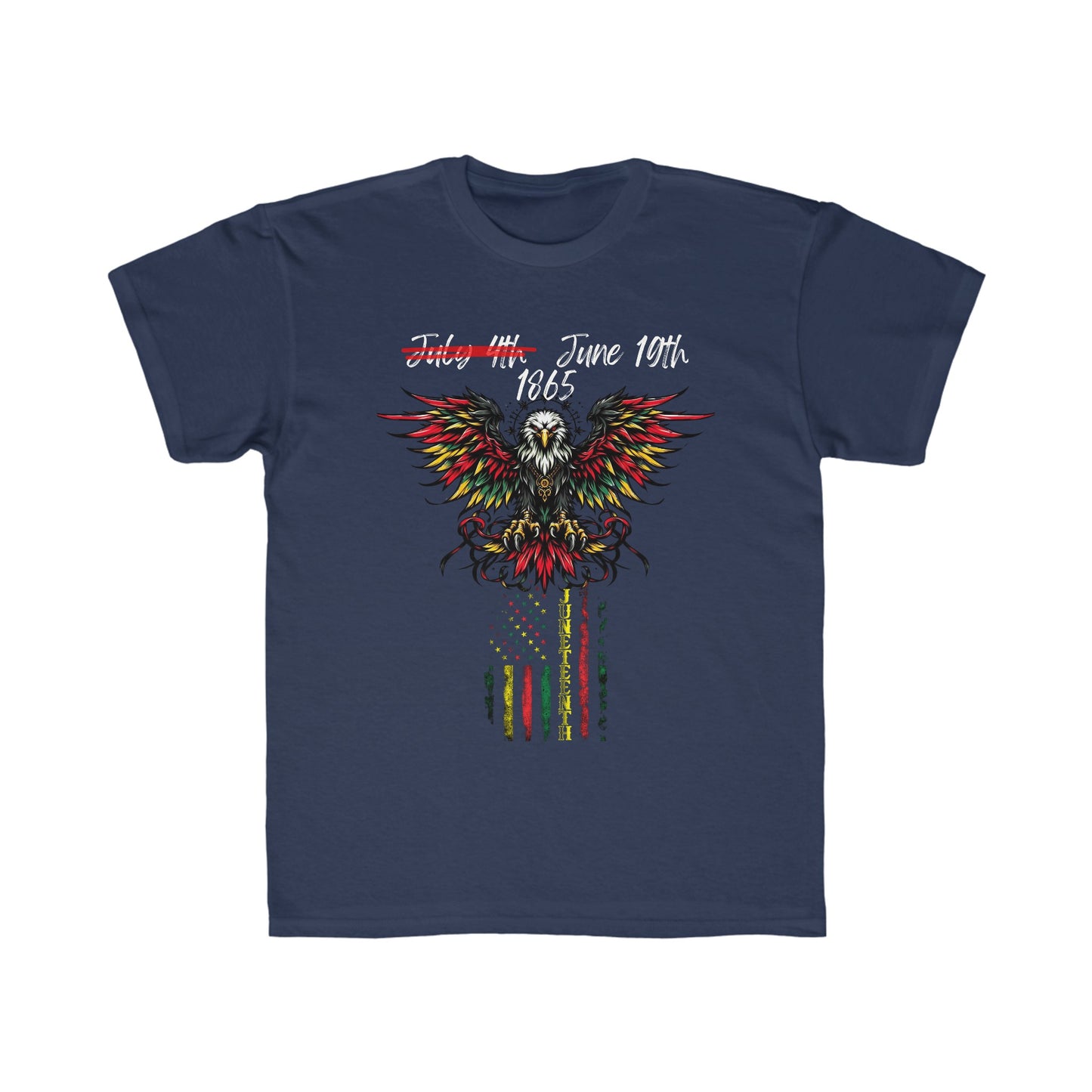 Kids Regular Fit Juneteenth Flag Tee