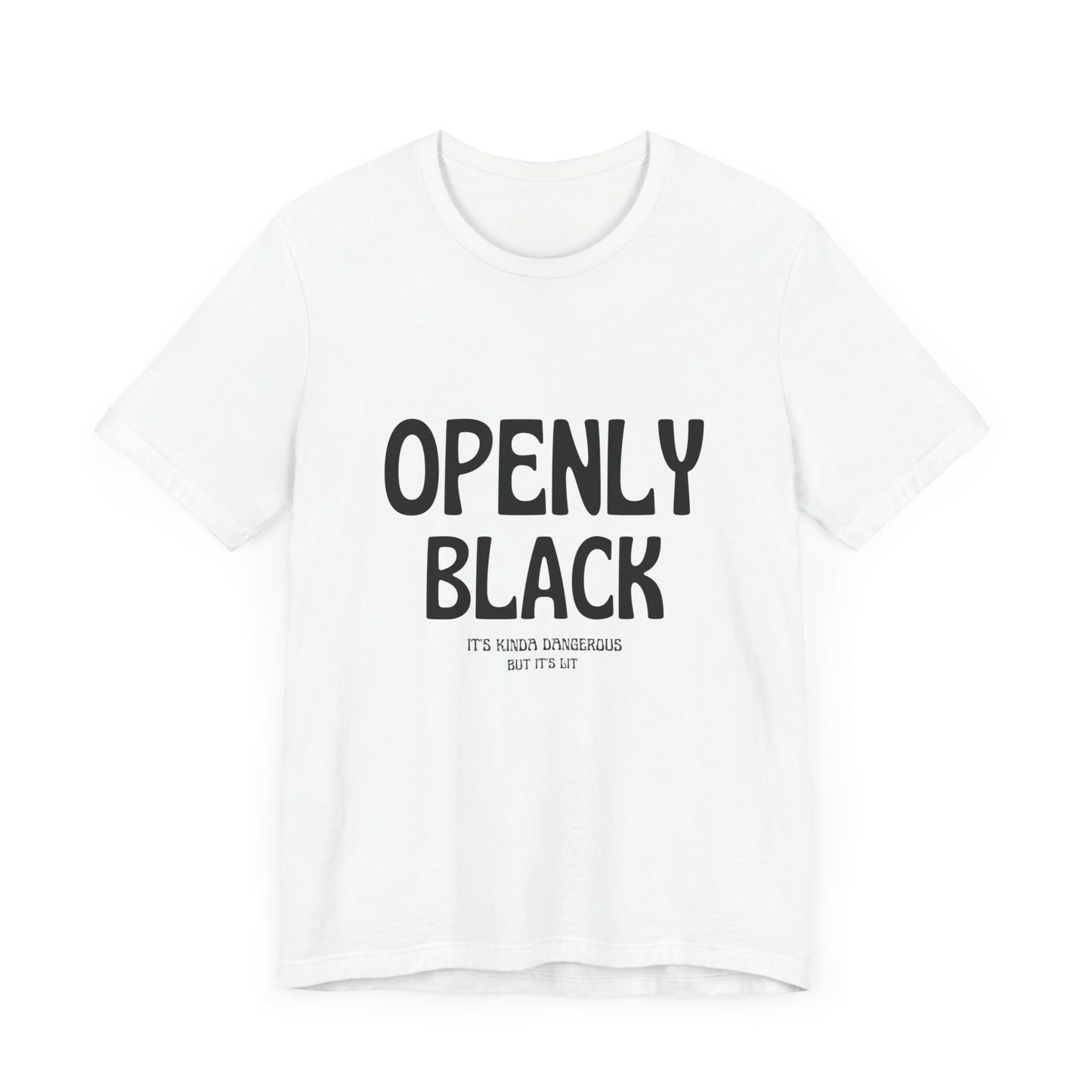 Unisex Jersey Short Sleeve Openly Black Tee