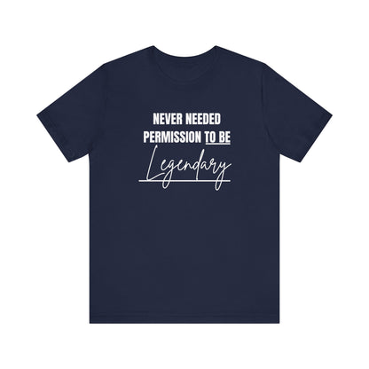Unisex Casual LEGENDARY Graphic Tee - Perfect Gift for Friends, Summer Outfits, Festival Fashion, Everyday Wear, Gift for Him/Her