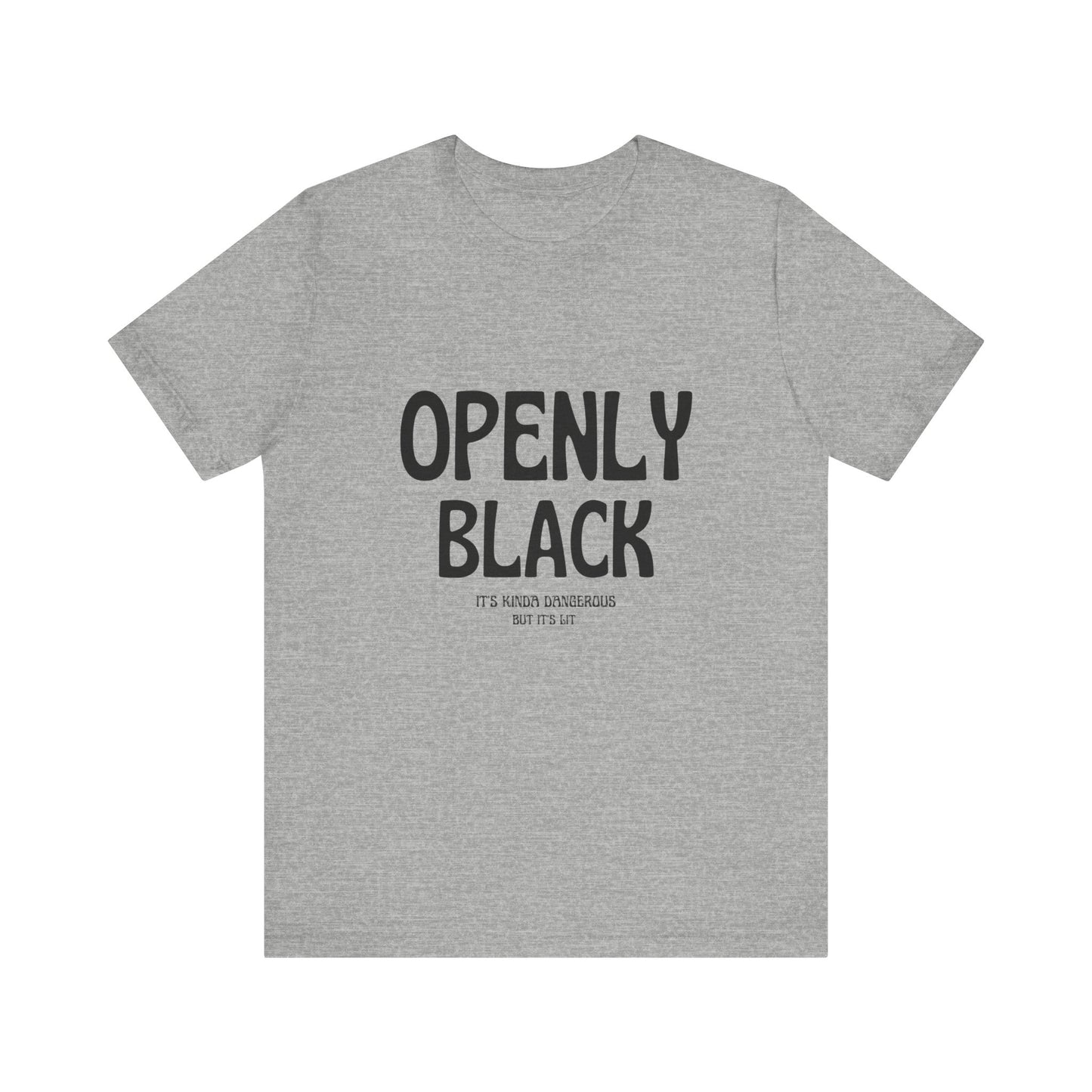 Unisex Jersey Short Sleeve Openly Black Tee