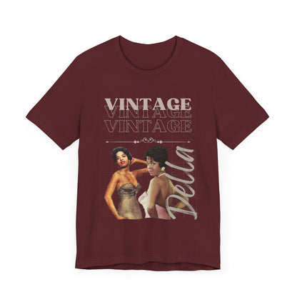 Unisex Jersey Short Sleeve Vintage Della Tee