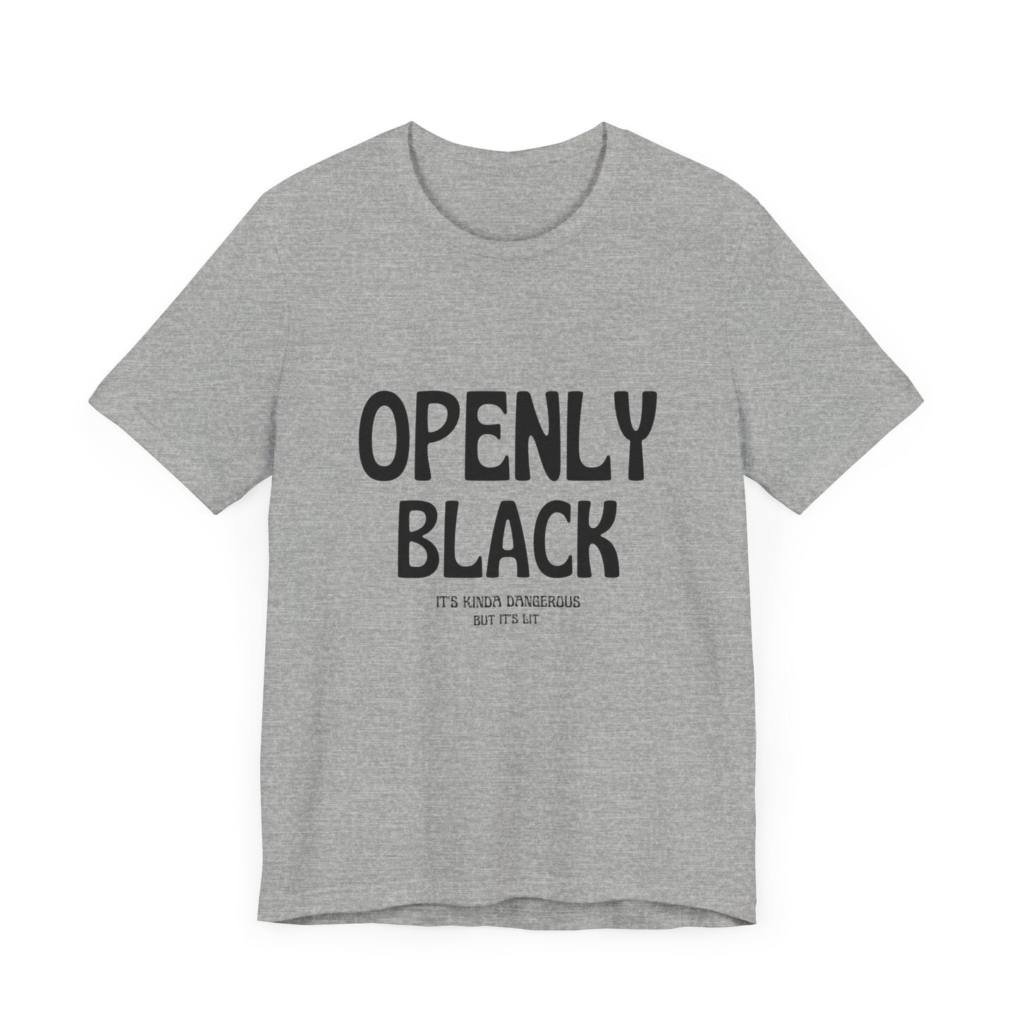 Unisex Jersey Short Sleeve Openly Black Tee