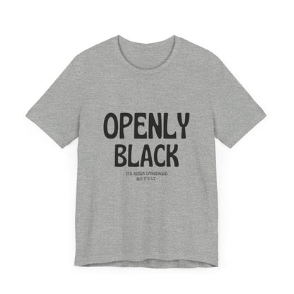 Unisex Jersey Short Sleeve Openly Black Tee