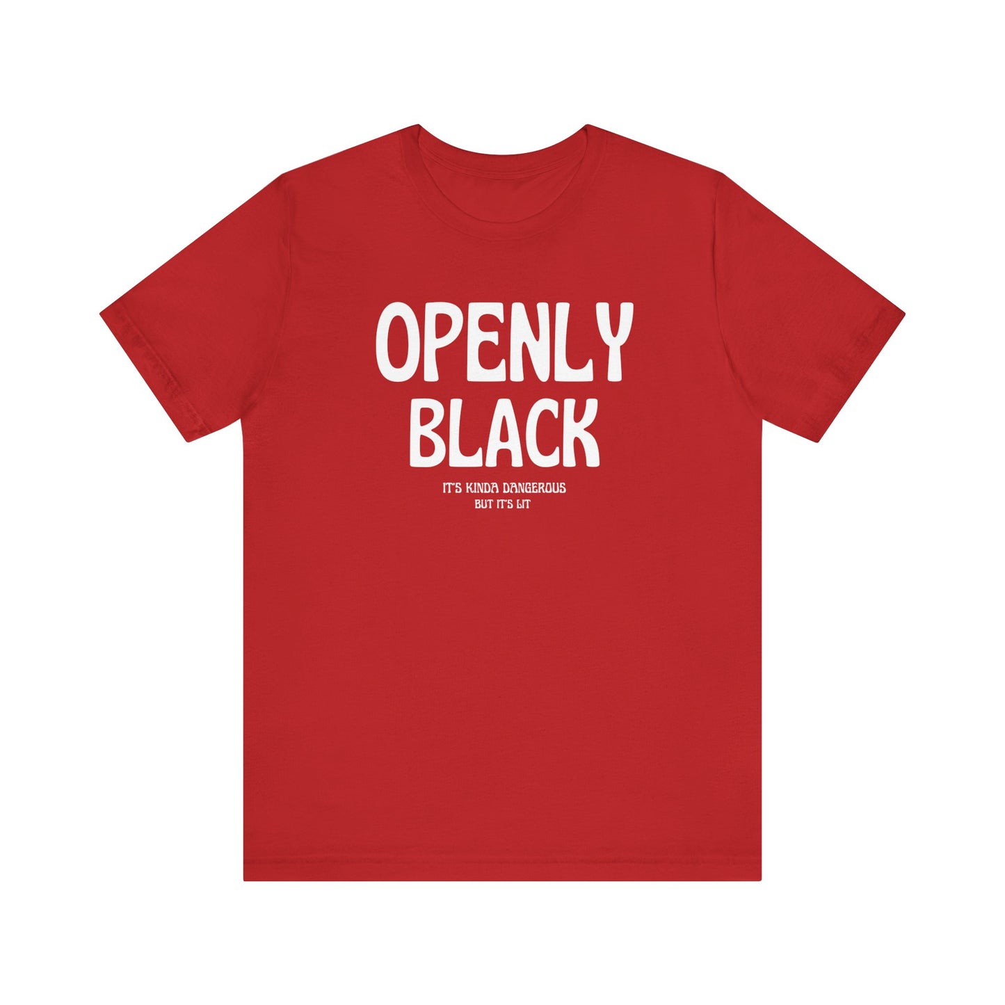 Copy of Unisex Jersey Short Openly Black Sleeve Tee