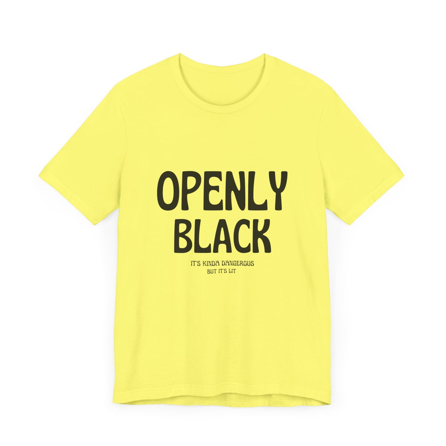 Unisex Jersey Short Sleeve Openly Black Tee