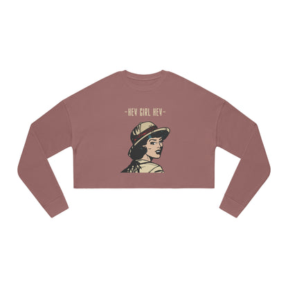 Women's Cropped Hey Girl Hey Sweatshirt