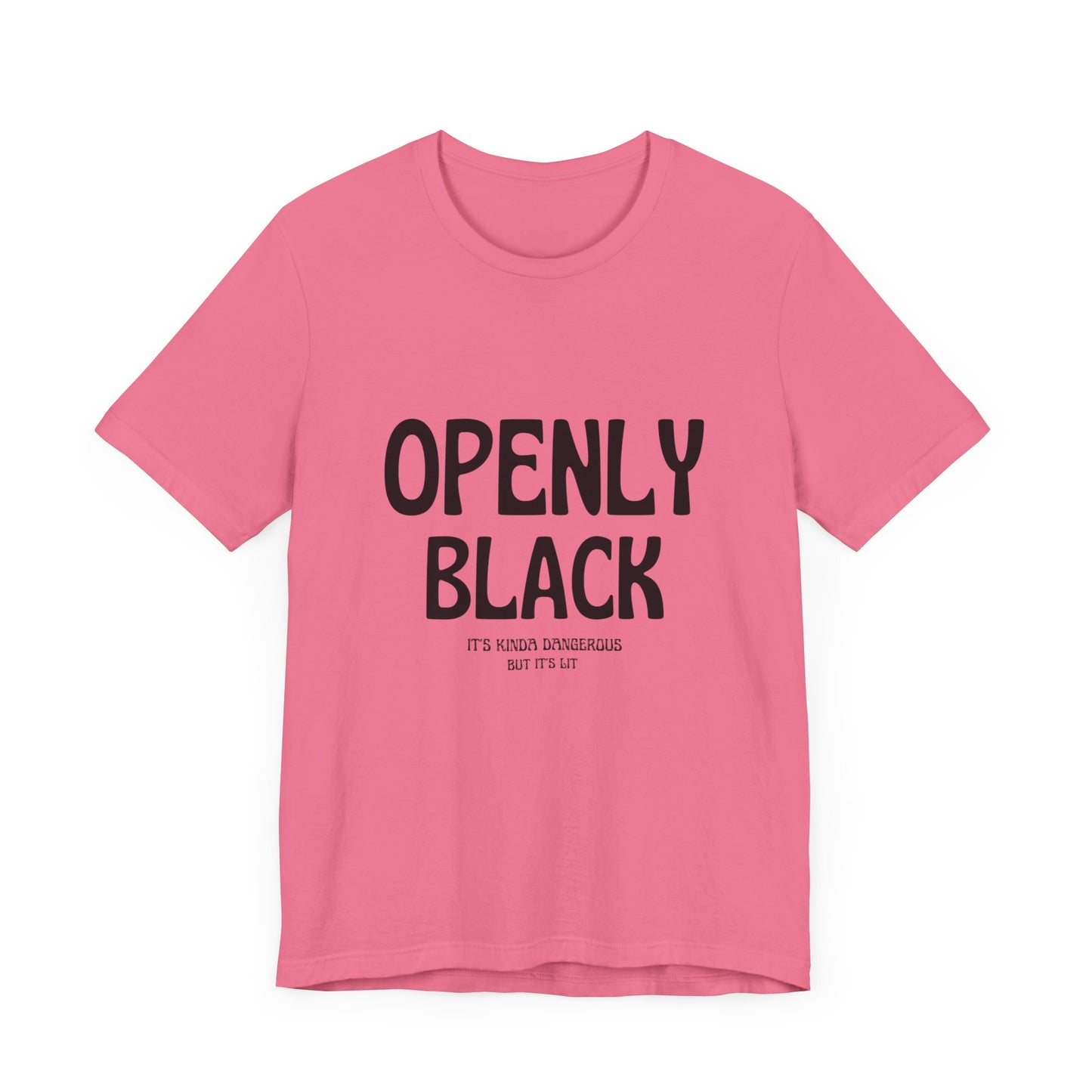 Unisex Jersey Short Sleeve Openly Black Tee