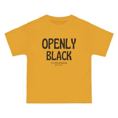 Openly Black  Retro Print Beefy-T®  Short-Sleeve T-Shirt