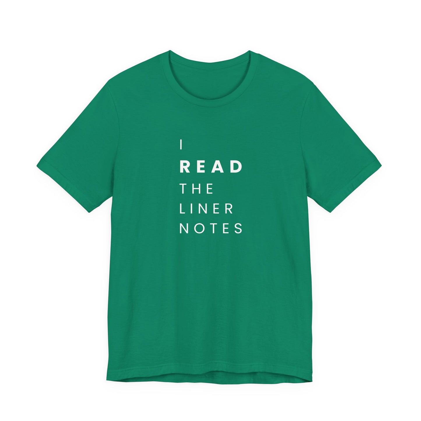 Unisex Music Lover Tee, Casual Music T-Shirt, Gift for Music Fans, Unique Band Merchandise, I Read the Liner Notes Shirt, Music [...]