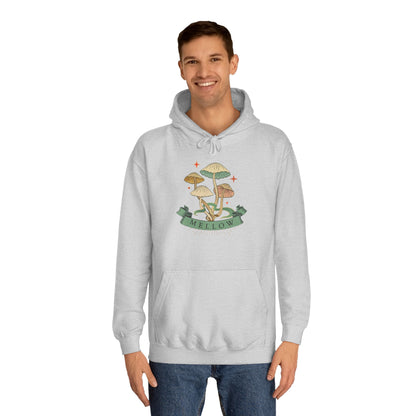Cozy Mushroom College Hoodie, Unisex Sweatshirt for Students, Gift for Graduates, Cool Campus Attire, Casual Wear, Fall Fashion