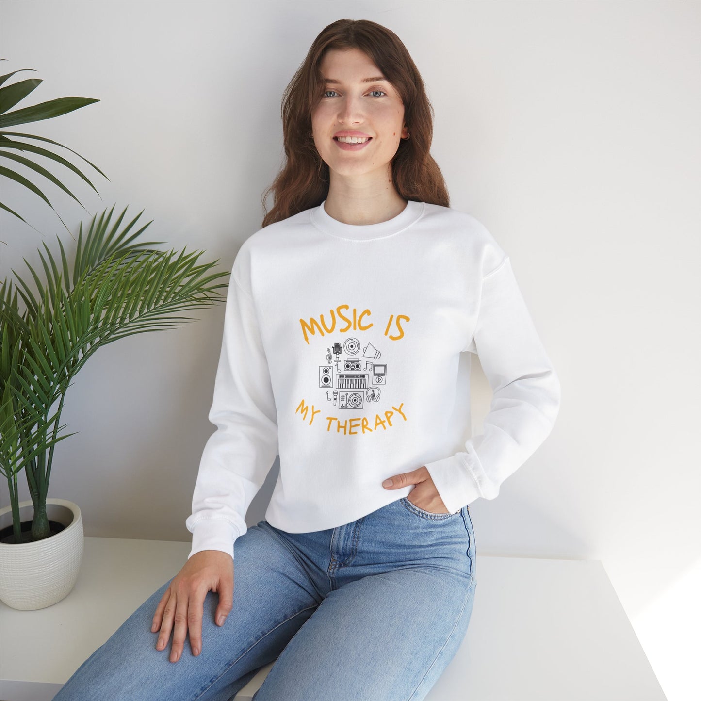 Music Therapy Unisex Heavy Blend™ Crewneck Sweatshirt