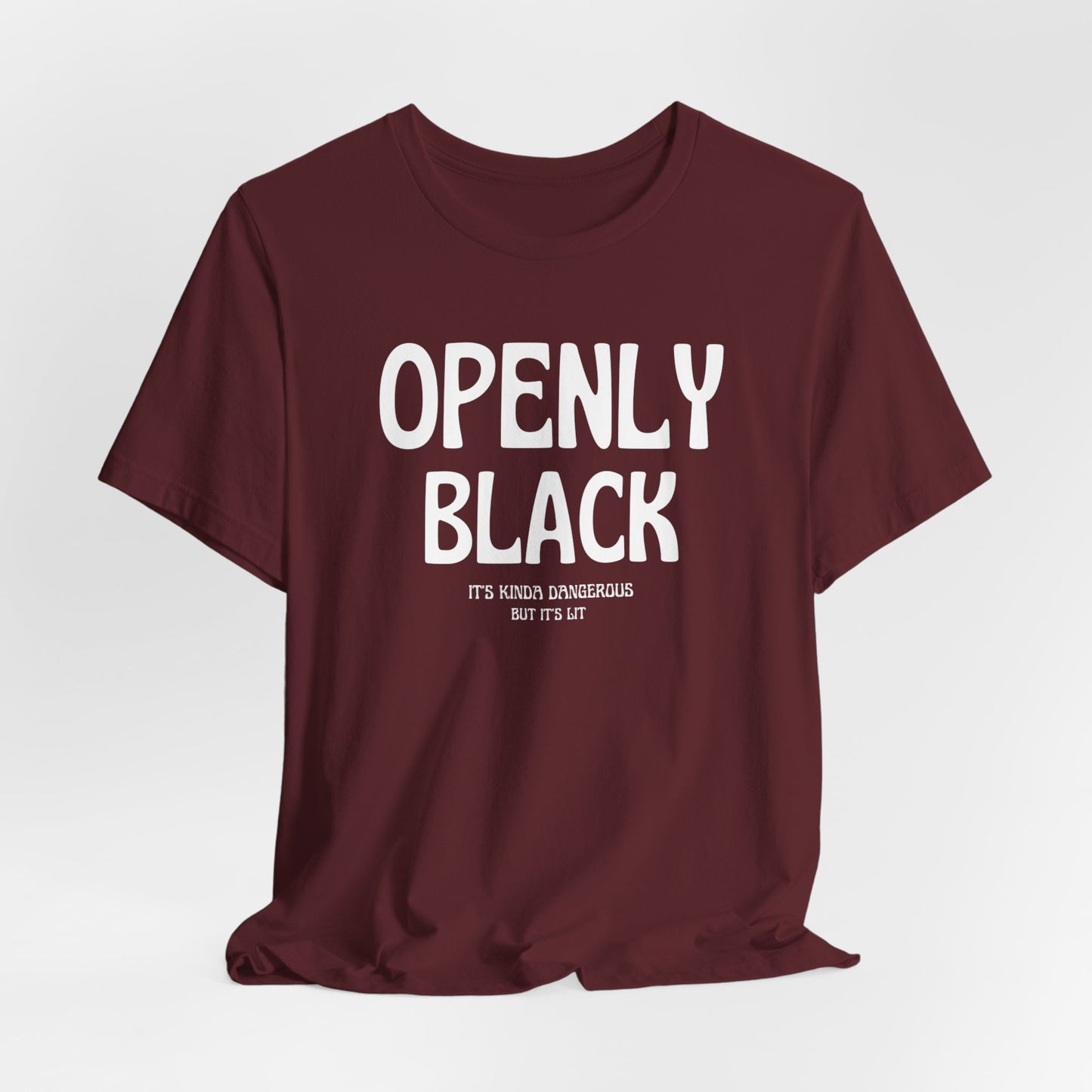 Copy of Unisex Jersey Short Openly Black Sleeve Tee