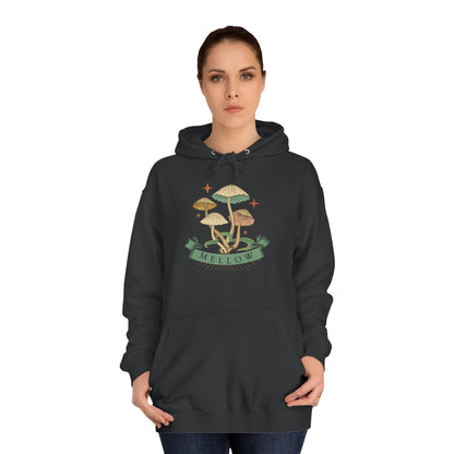 Cozy Mushroom College Hoodie, Unisex Sweatshirt for Students, Gift for Graduates, Cool Campus Attire, Casual Wear, Fall Fashion