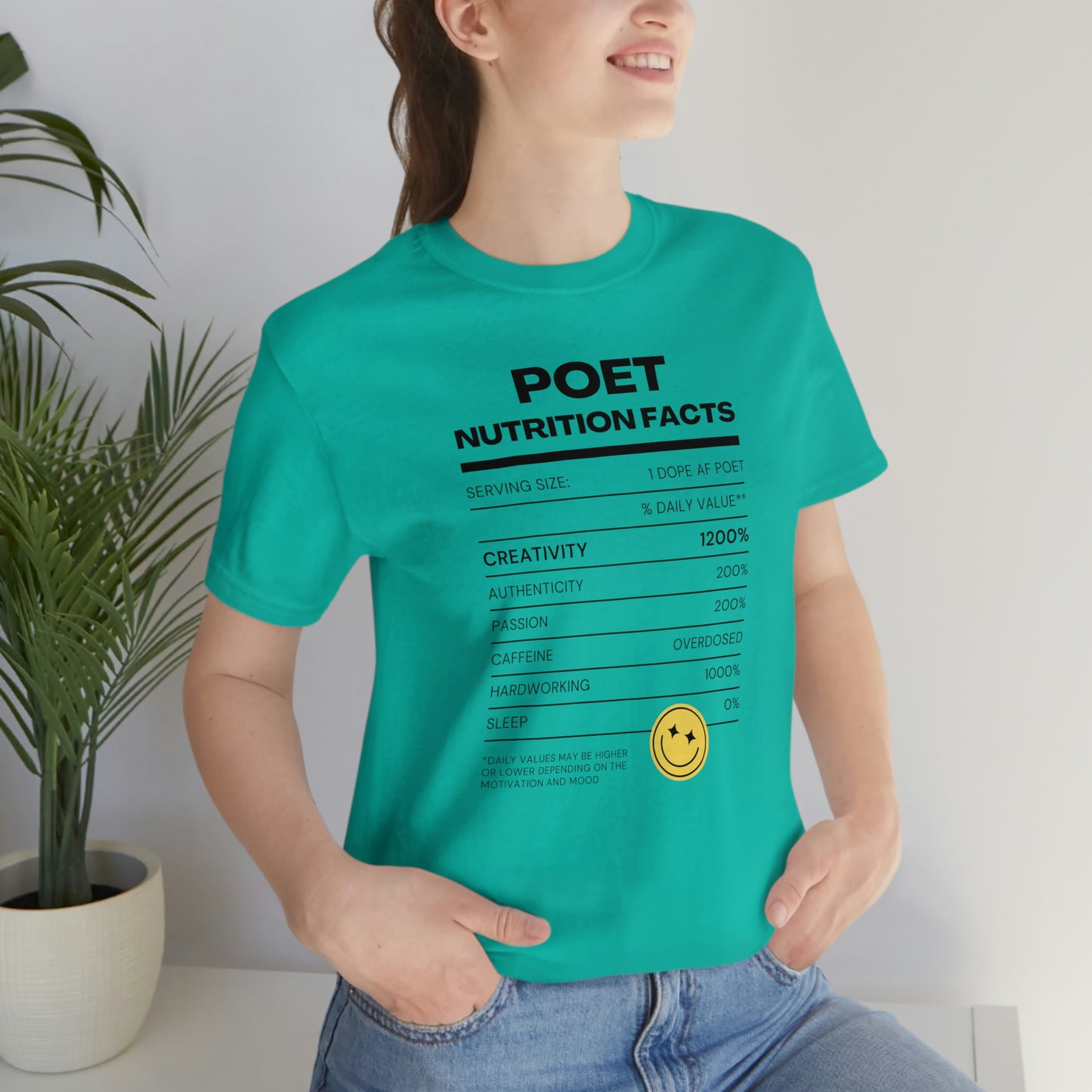 Unisex Jersey Short Sleeve Nutritional Poet Tee