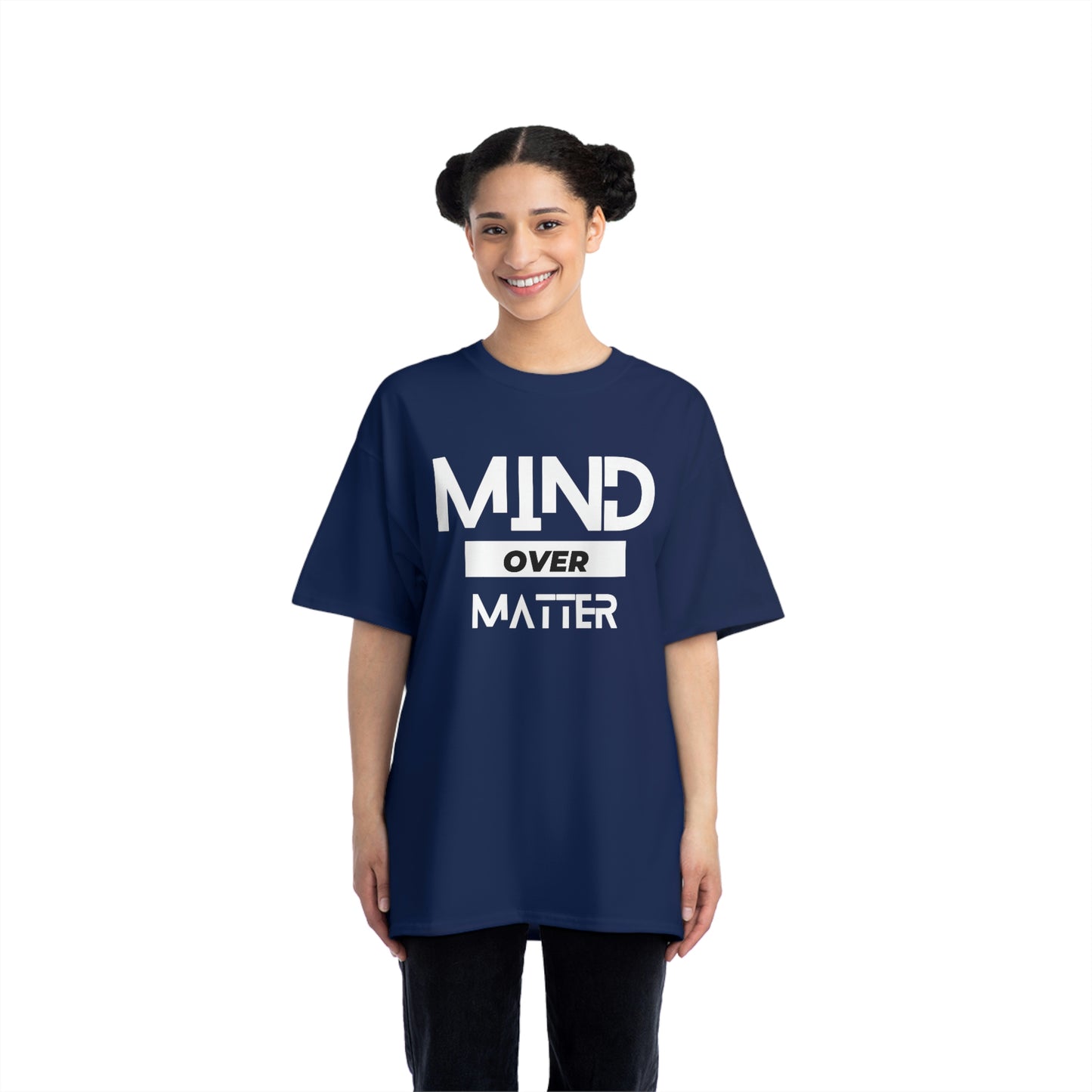 Beefy-T® Short-Sleeve Mind Over Matter White Text T-Shirt