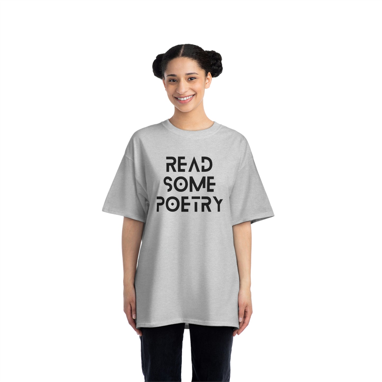 Beefy-T® Short-Sleeve Read Some Poetry Black Text T-Shirt