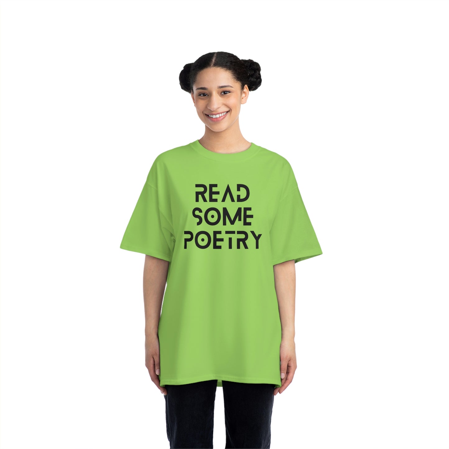 Beefy-T® Short-Sleeve Read Some Poetry Black Text T-Shirt