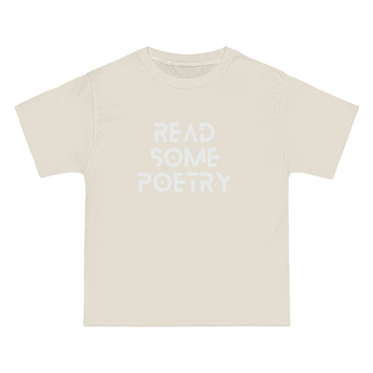 Beefy-T® Short-Sleeve Read Some Poetry White Text T-Shirt