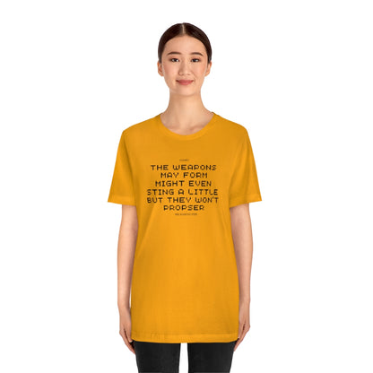 Unisex Jersey Short Sleeve Weapons Haiku Tee