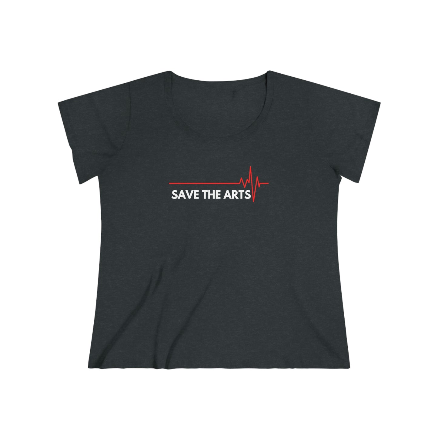 Women's Curvy Save The Arts Tee