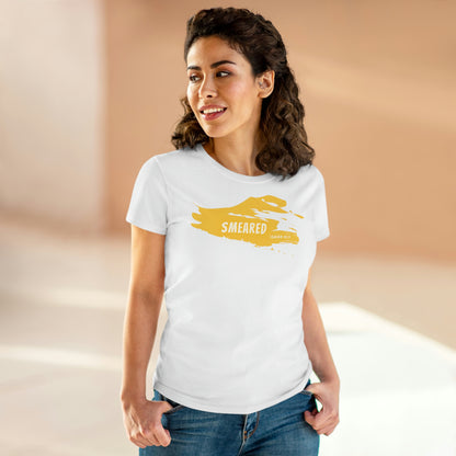 Women's Heavy Cotton Smeared Creative Tee