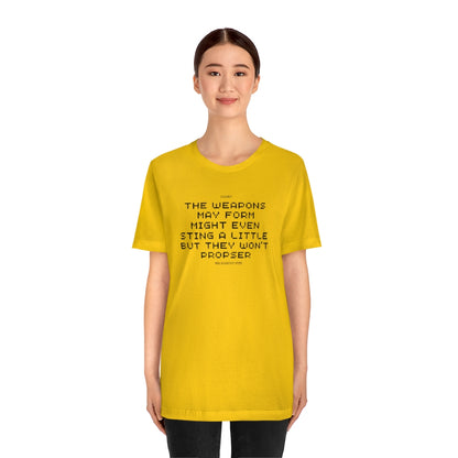 Unisex Jersey Short Sleeve Weapons Haiku Tee