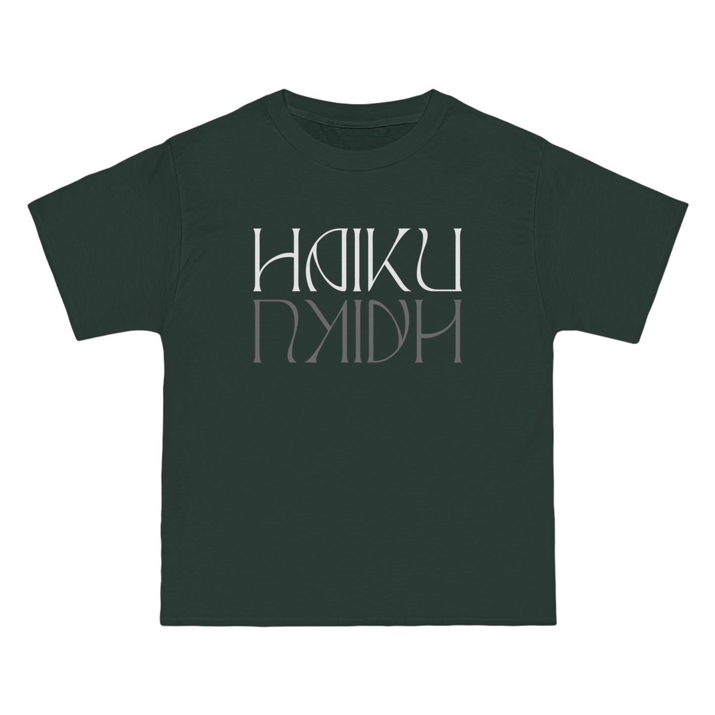 Beefy-T® Short-Sleeve Haiku Reflective White Text T-Shirt