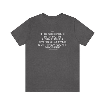 Unisex Jersey Short Sleeve Weapons Haiku Tee