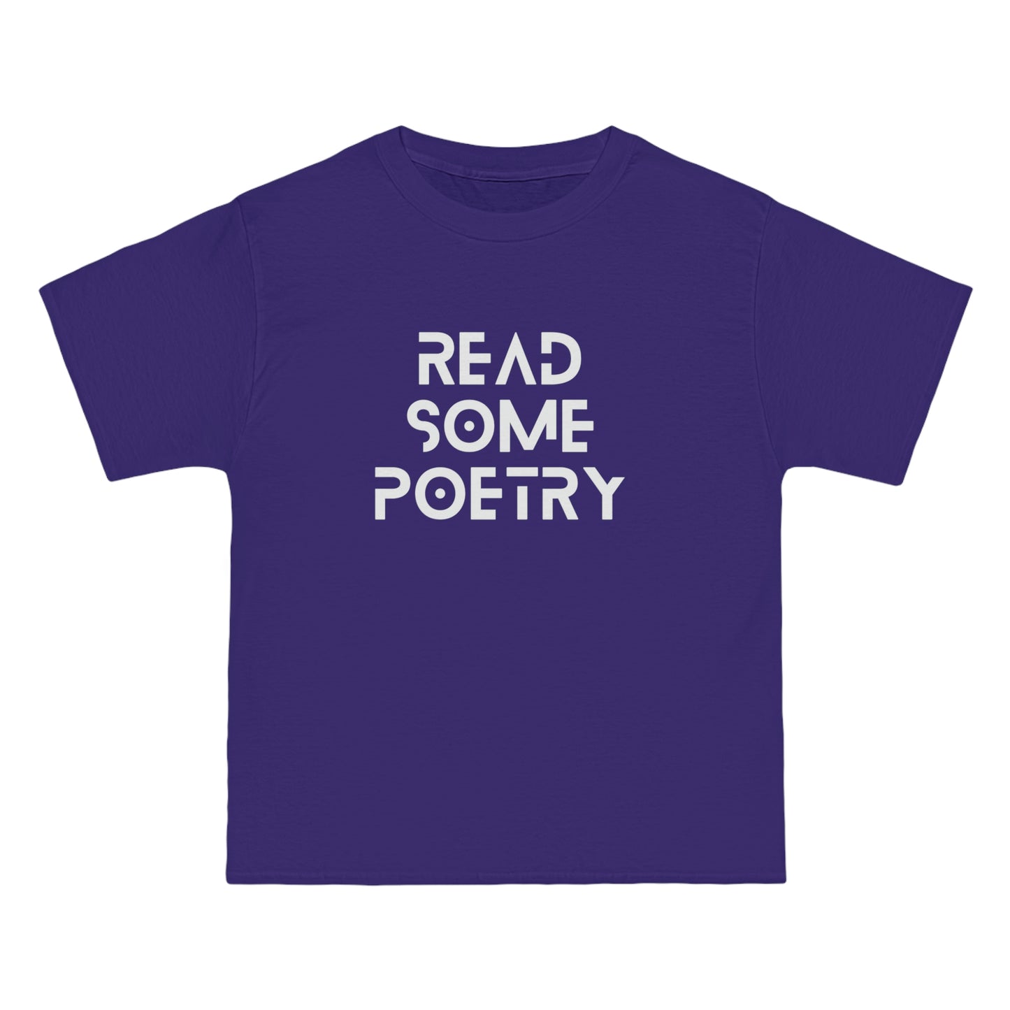 Beefy-T® Short-Sleeve Read Some Poetry White Text T-Shirt