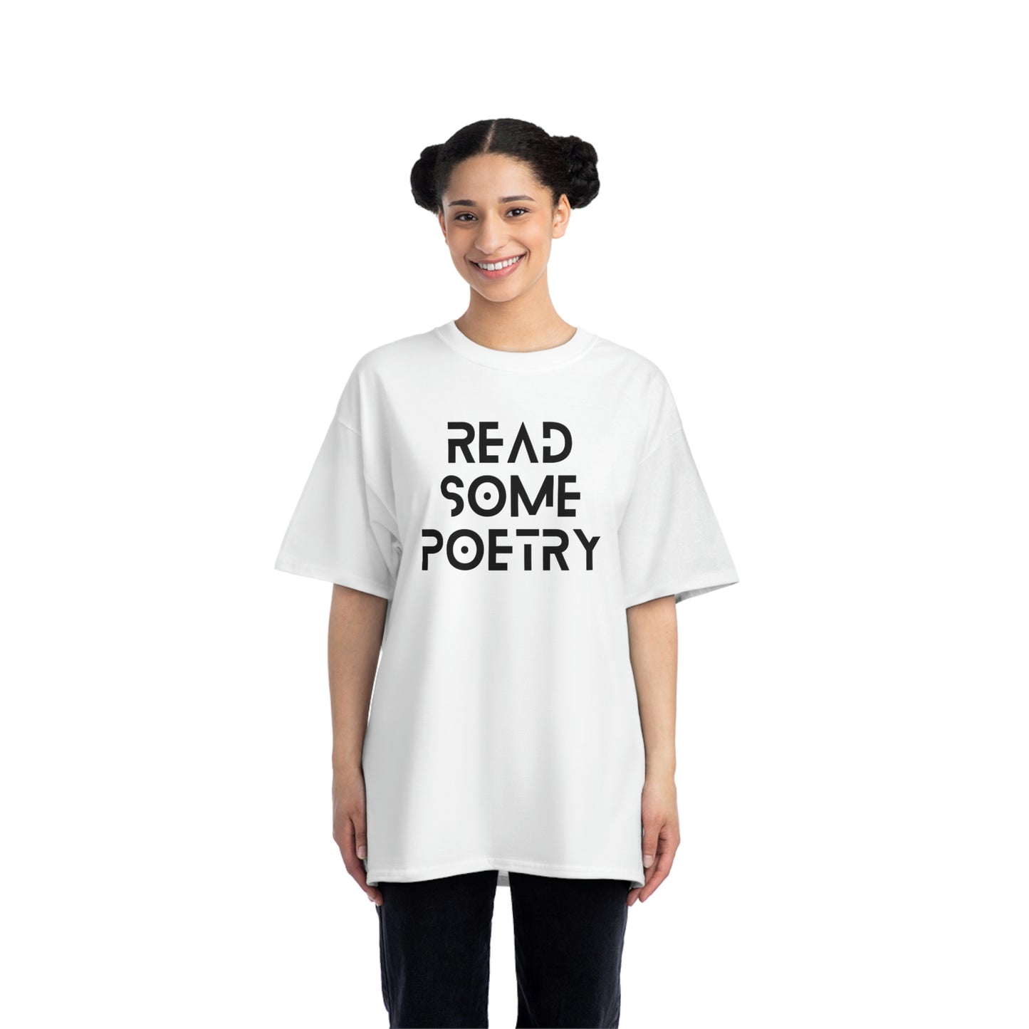 Beefy-T® Short-Sleeve Read Some Poetry Black Text T-Shirt